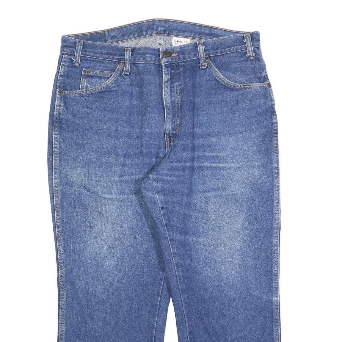 DICKIES Mens Jeans Blue Regular Straight Denim Medium W36 L25 Classic Fit