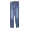 LEVI'S 721 Womens Slim Skinny Denim Medium Blue Cotton Blend Jeans W25 L30