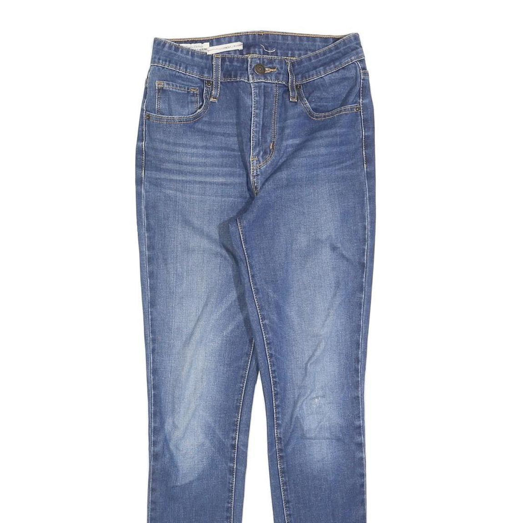LEVI'S 721 Womens Slim Skinny Denim Medium Blue Cotton Blend Jeans W25 L30