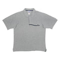 ADIDAS Mens Grey Polo Shirt M Cotton Short Sleeve Basic Casual Sports