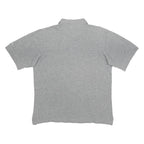 ADIDAS Mens Grey Polo Shirt M Cotton Short Sleeve Basic Casual Sports