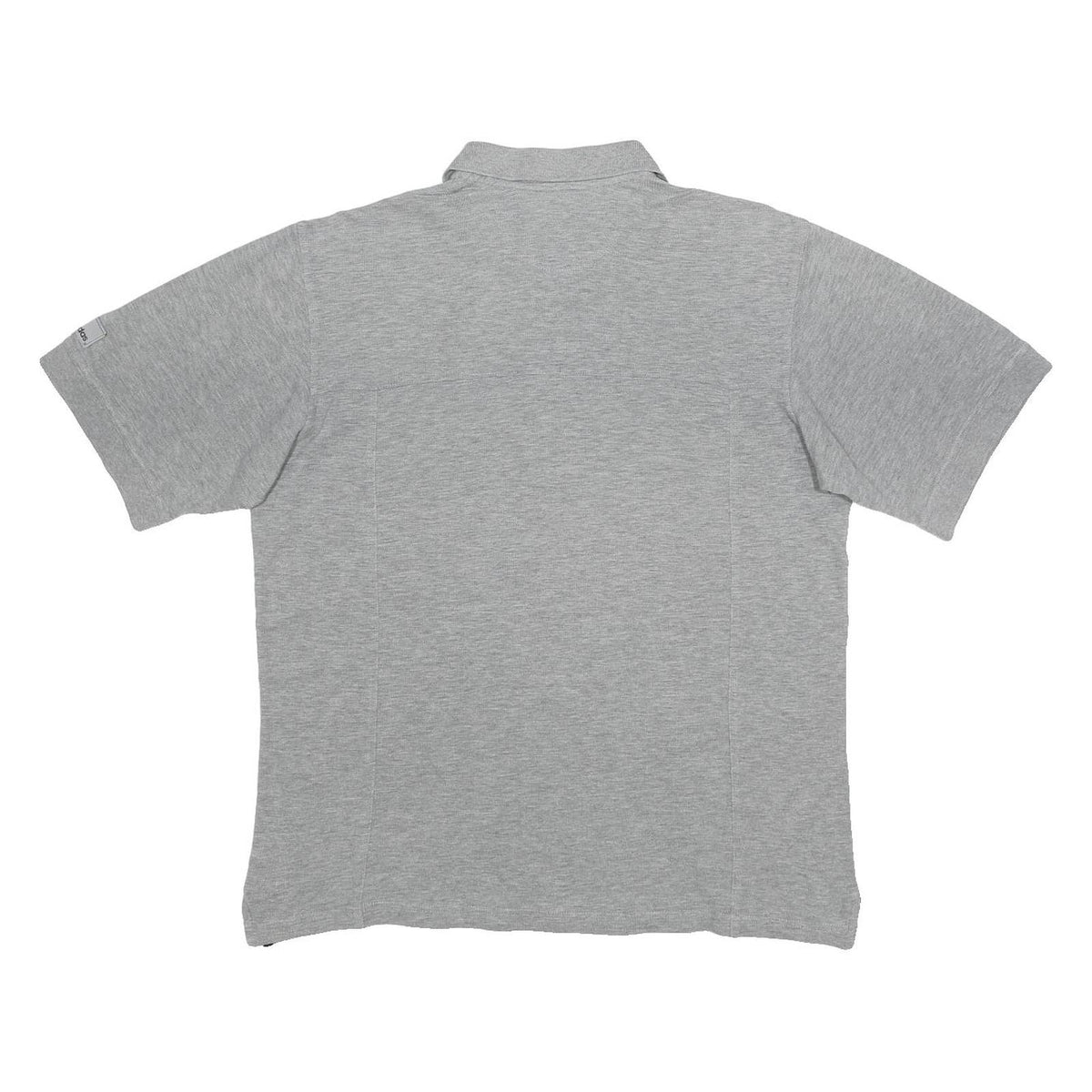 ADIDAS Mens Grey Polo Shirt M Cotton Short Sleeve Basic Casual Sports