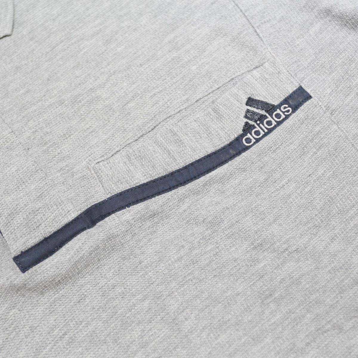 ADIDAS Mens Grey Polo Shirt M Cotton Short Sleeve Basic Casual Sports