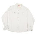 WRANGLER Mens White Shirt XL Cotton Blend Casual Long Sleeve Button Down