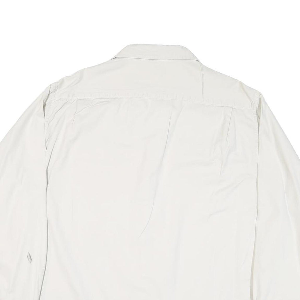 WRANGLER Mens White Shirt XL Cotton Blend Casual Long Sleeve Button Down