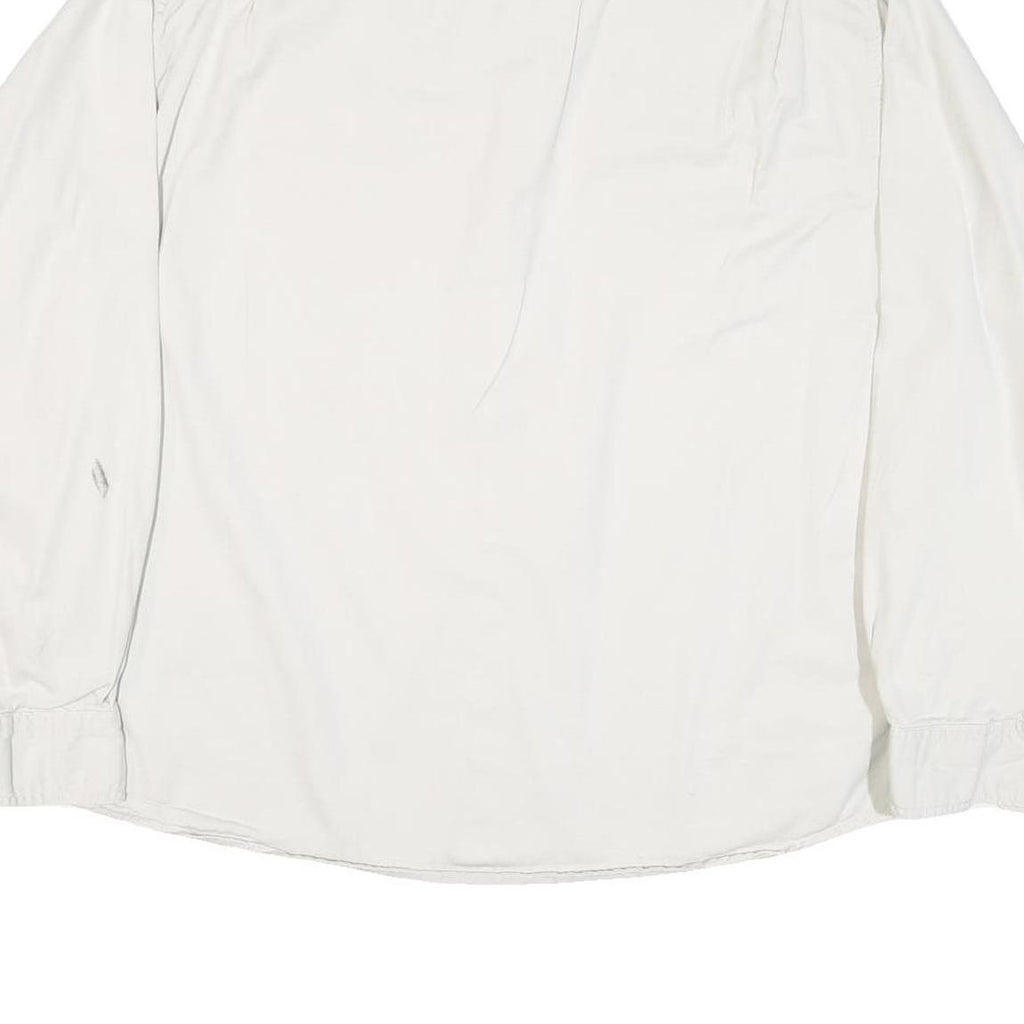 WRANGLER Mens White Shirt XL Cotton Blend Casual Long Sleeve Button Down