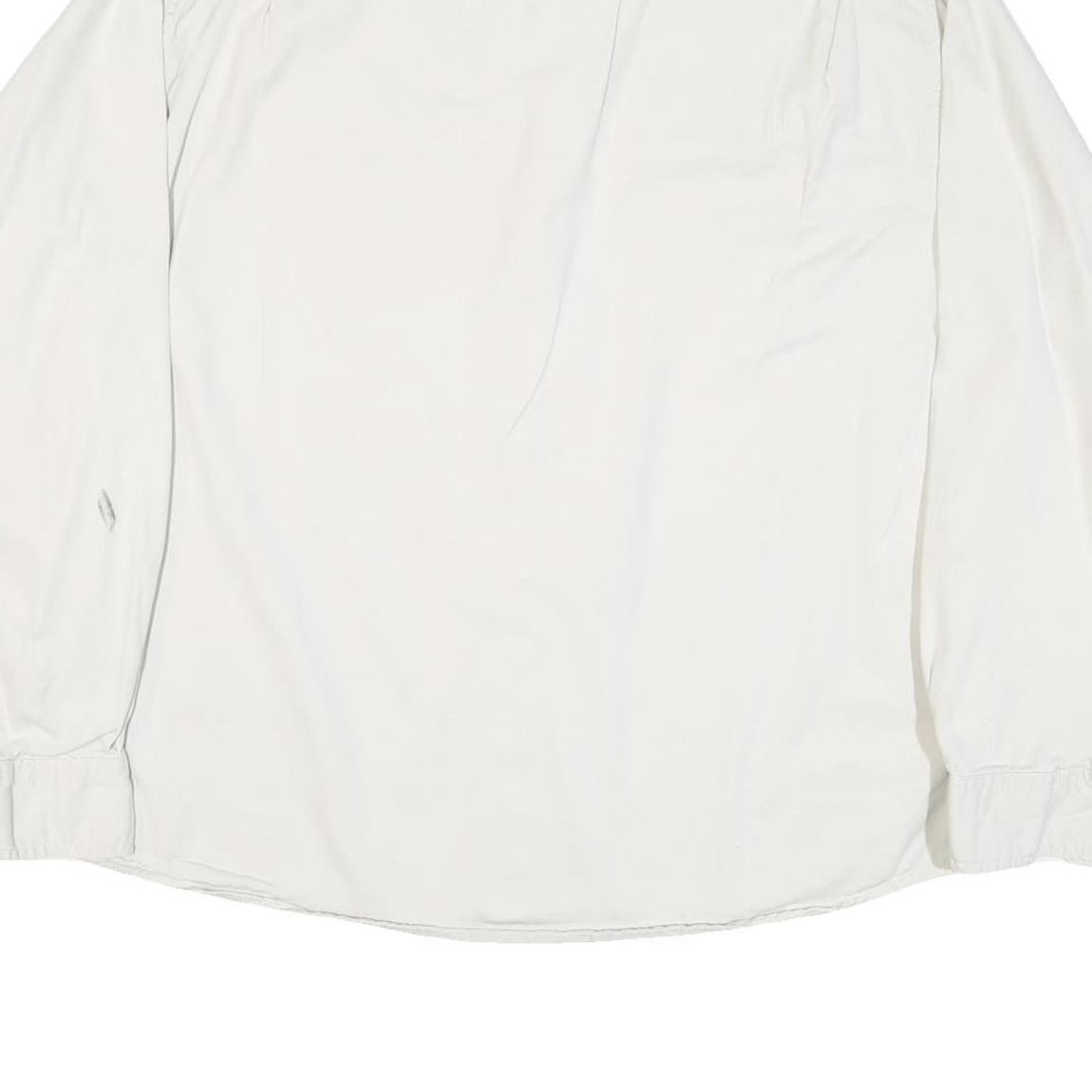 WRANGLER Mens White Shirt XL Cotton Blend Casual Long Sleeve Button Down