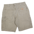 CARHARTT Mens Shorts Beige Casual Plain L W36 Workwear Utility Durable