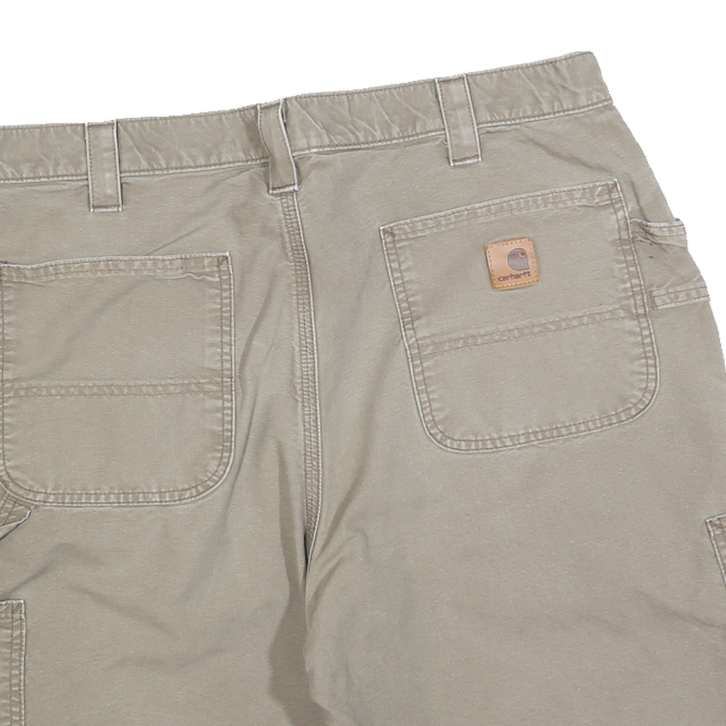 CARHARTT Mens Shorts Beige Casual Plain L W36 Workwear Utility Durable