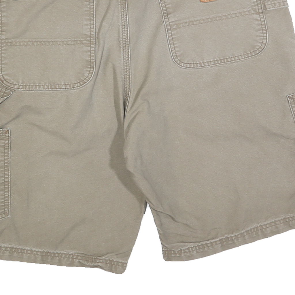 CARHARTT Mens Shorts Beige Casual Plain L W36 Workwear Utility Durable