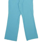 Womens Regular Blue Trousers W30 L30 Zip Pocketed Casual Fit