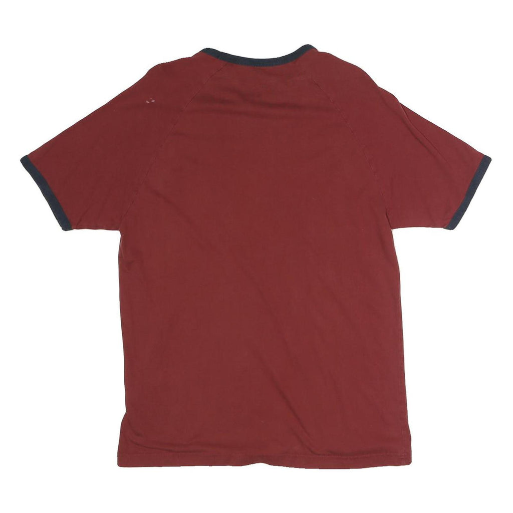 ORIGINAL PENGUIN Mens Red & Navy Blue Regular Fit M Short Sleeve Crew Neck