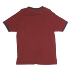 ORIGINAL PENGUIN Mens Red & Navy Blue Regular Fit M Short Sleeve Crew Neck