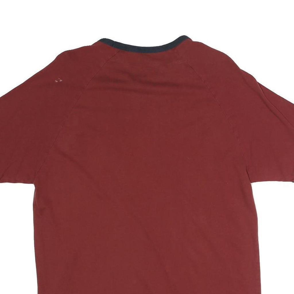 ORIGINAL PENGUIN Mens Red & Navy Blue Regular Fit M Short Sleeve Crew Neck