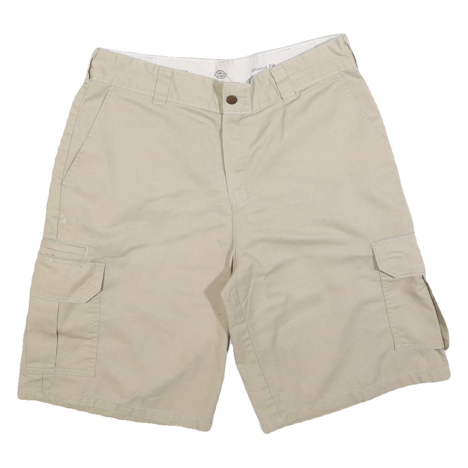 DICKIES Mens Shorts Beige Casual Cargo Relaxed L W34 Workwear Pocketed