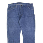DICKIES Mens Regular Fit Blue Denim Jeans W38 L30 Zip Closure Cotton Blend
