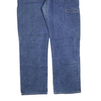 DICKIES Mens Regular Fit Blue Denim Jeans W38 L30 Zip Closure Cotton Blend