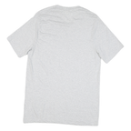 CAT Mens Grey Plain T-Shirt L Short Sleeve Crew Neck Cotton Blend Casual