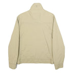 TIMBERLAND Mens Beige Cotton Blend Jacket S Plain Zip Casual Lightweight