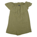 ZARA Womens Playsuit Green Wide-Leg S