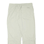 COLUMBIA Mens Beige Relaxed Straight Trousers W36 L31 Lightweight Outdoor Zip