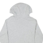 CHAMPION Womens Grey Pullover Hoodie S Cotton Blend Logo Sweatshirt