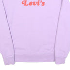 LEVI'S Womens Lilac Purple Sweatshirt S Crew Neck Cotton Pullover Casual
