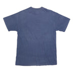 HANES Mens Blue Graphic T-Shirt M Short Sleeve Crew Neck Cotton Blend