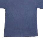 HANES Mens Blue Graphic T-Shirt M Short Sleeve Crew Neck Cotton Blend