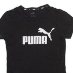 PUMA Womens T-Shirt Black Crew Neck XS