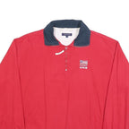 GANT Mens Red Navy USA Collar S Cotton Blend Pullover Sweatshirt