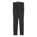 LEVI'S Womens Black Slim Skinny Denim Jeans Cotton Blend W26 L32 Zip