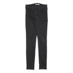 LEVI'S Womens Black Slim Skinny Denim Jeans Cotton Blend W26 L32 Zip