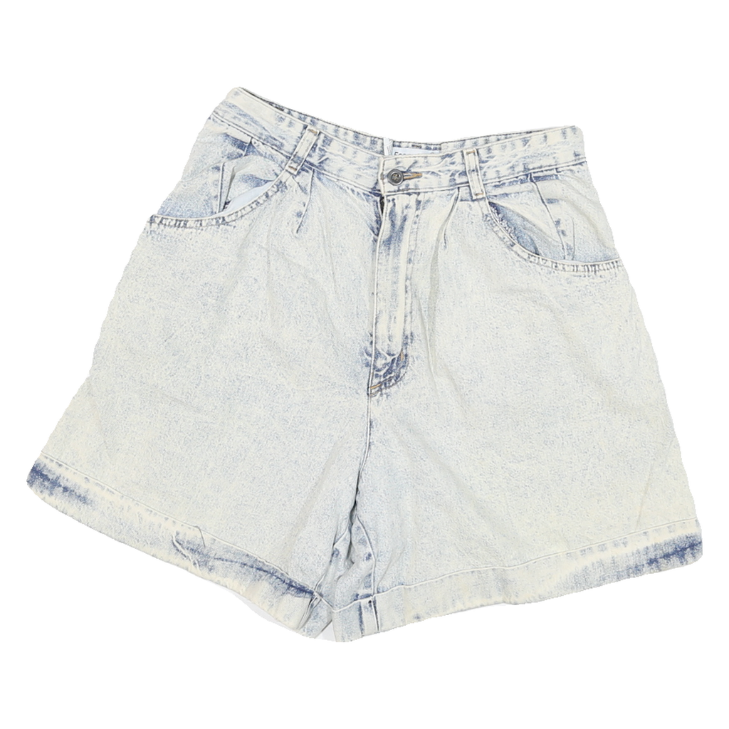 ESSENTIAL SPORT Womens Denim Blue Shorts M W28 Casual Cotton Blend