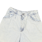 ESSENTIAL SPORT Womens Denim Blue Shorts M W28 Casual Cotton Blend