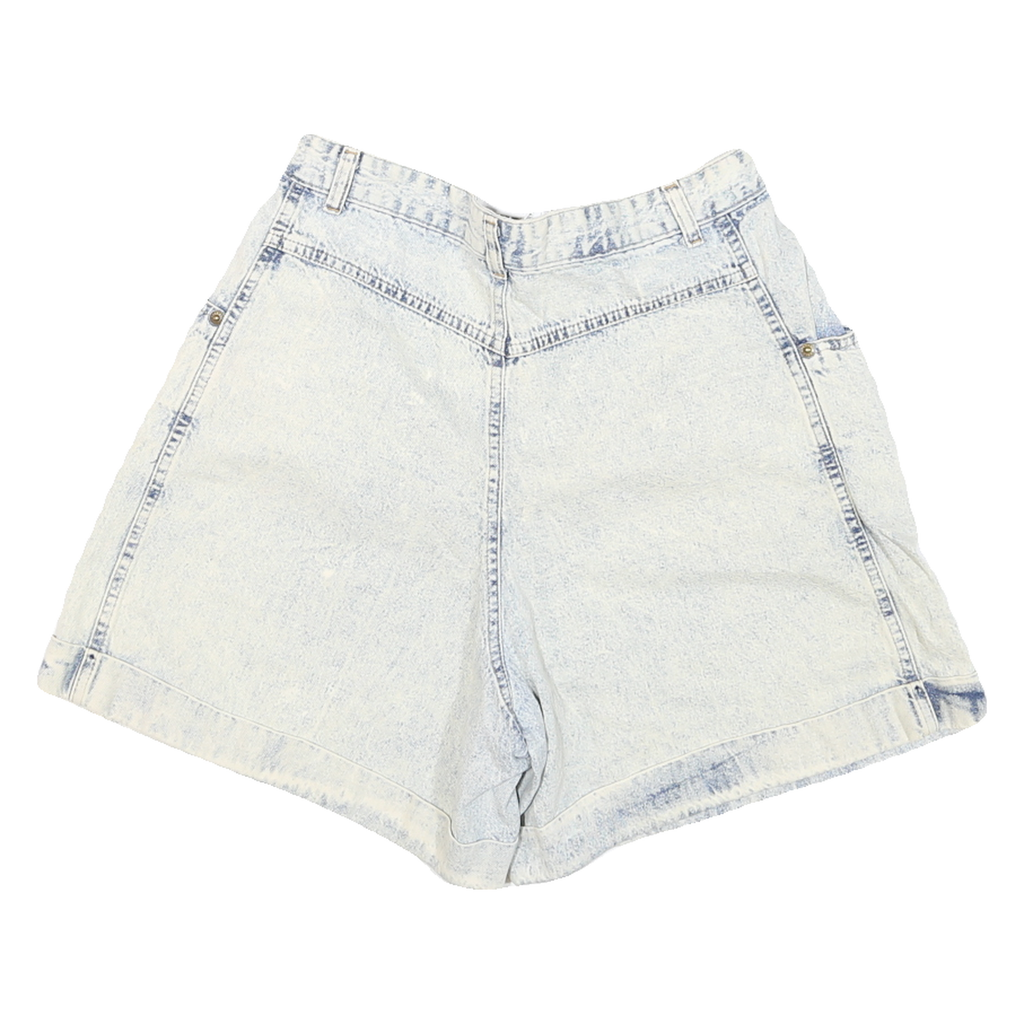 ESSENTIAL SPORT Womens Denim Blue Shorts M W28 Casual Cotton Blend