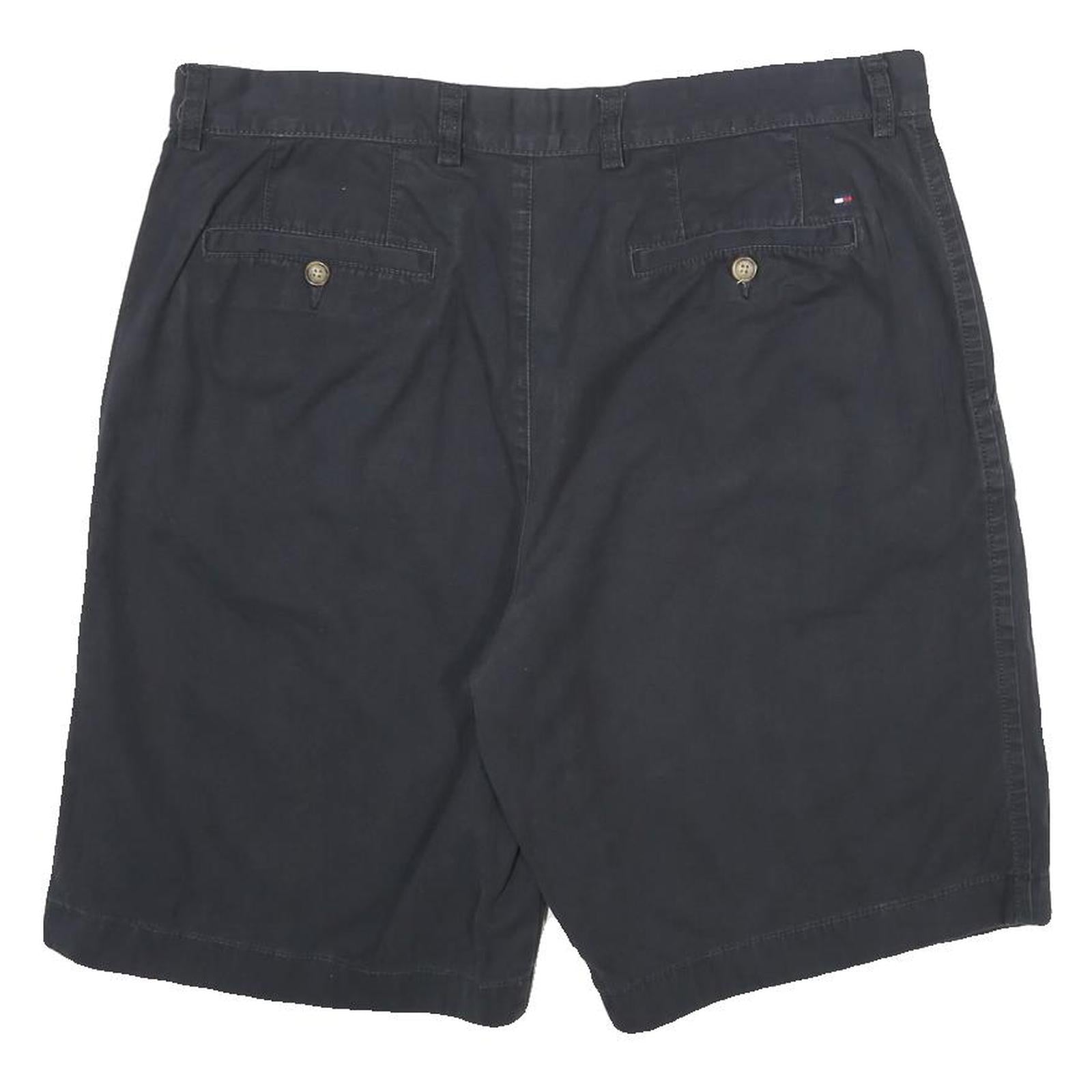 TOMMY HILFIGER Mens Shorts Navy Casual L W34 Classic Cotton Lightweight