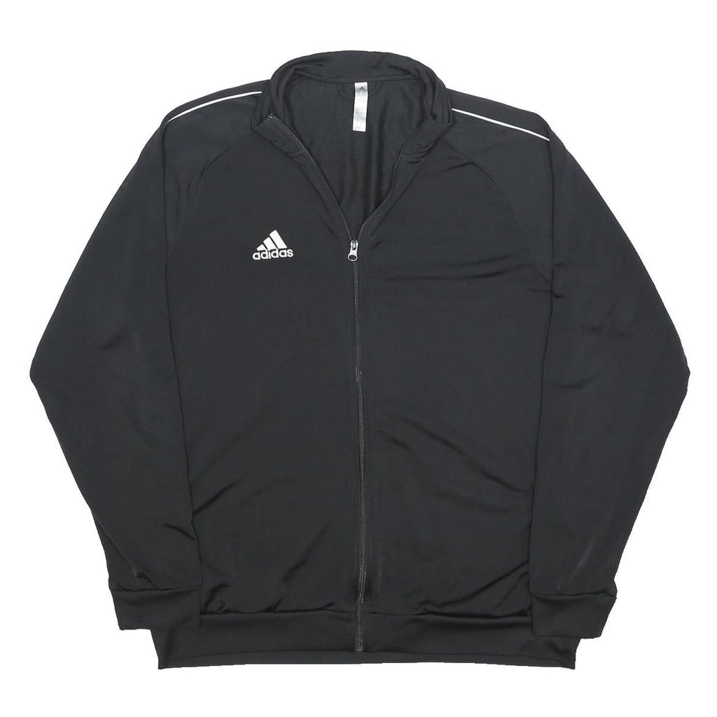 ADIDAS Mens Black Jacket 2XL Polyester Zip Sport Casual Track Top
