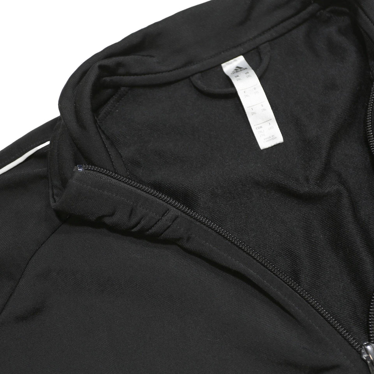 ADIDAS Mens Black Jacket 2XL Polyester Zip Sport Casual Track Top