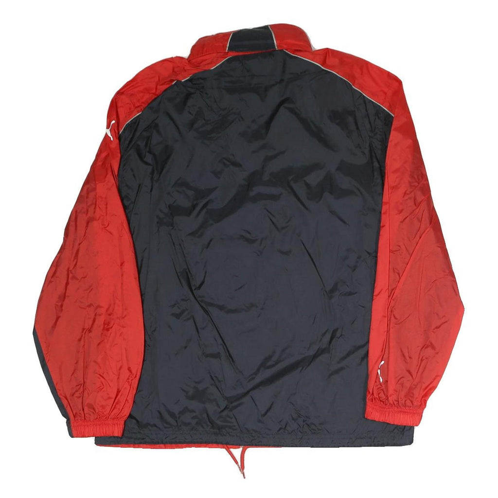 PUMA Mens Red & Black Jacket S Polyester Blend Zip Sportswear Lightweight