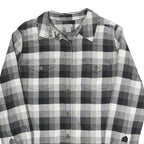 CARHARTT Womens Black & Grey Check Shirt S Workwear Casual Flannel Button-Up