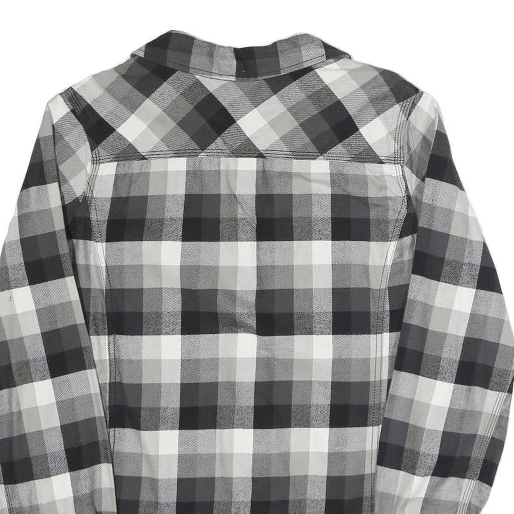 CARHARTT Womens Black & Grey Check Shirt S Workwear Casual Flannel Button-Up