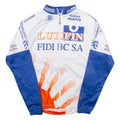 M.B. Full Zip Mens Jersey White Long Sleeve M