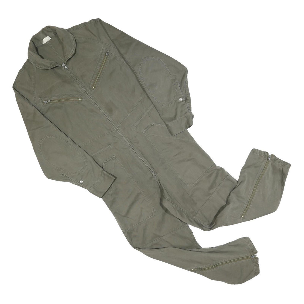 Mens Green Cotton Blend Dungarees Regular Fit Zip Closure M W42 L26 Utility