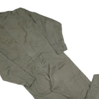 Mens Green Cotton Blend Dungarees Regular Fit Zip Closure M W42 L26 Utility