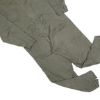 Mens Green Cotton Blend Dungarees Regular Fit Zip Closure M W42 L26 Utility