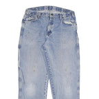 DICKIES Mens Regular Fit Light Blue Denim Jeans W34 L31 Workwear Casual Zip