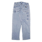 DICKIES Mens Regular Fit Light Blue Denim Jeans W34 L31 Workwear Casual Zip