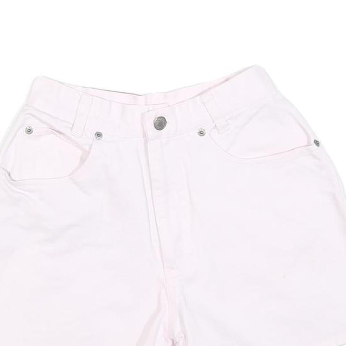 FRESNO Womens Shorts White Casual XXS W24 Cotton Blend Denim Summer