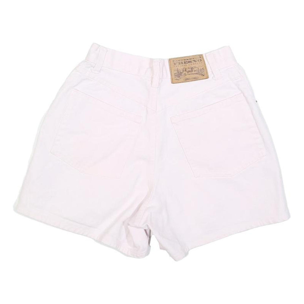 FRESNO Womens Shorts White Casual XXS W24 Cotton Blend Denim Summer